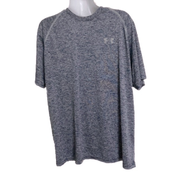 UNDER ARMOUR Heat gear  shirt Loose Fit Activewear Athletic Blue Gray Mens Large - Picture 1 of 12